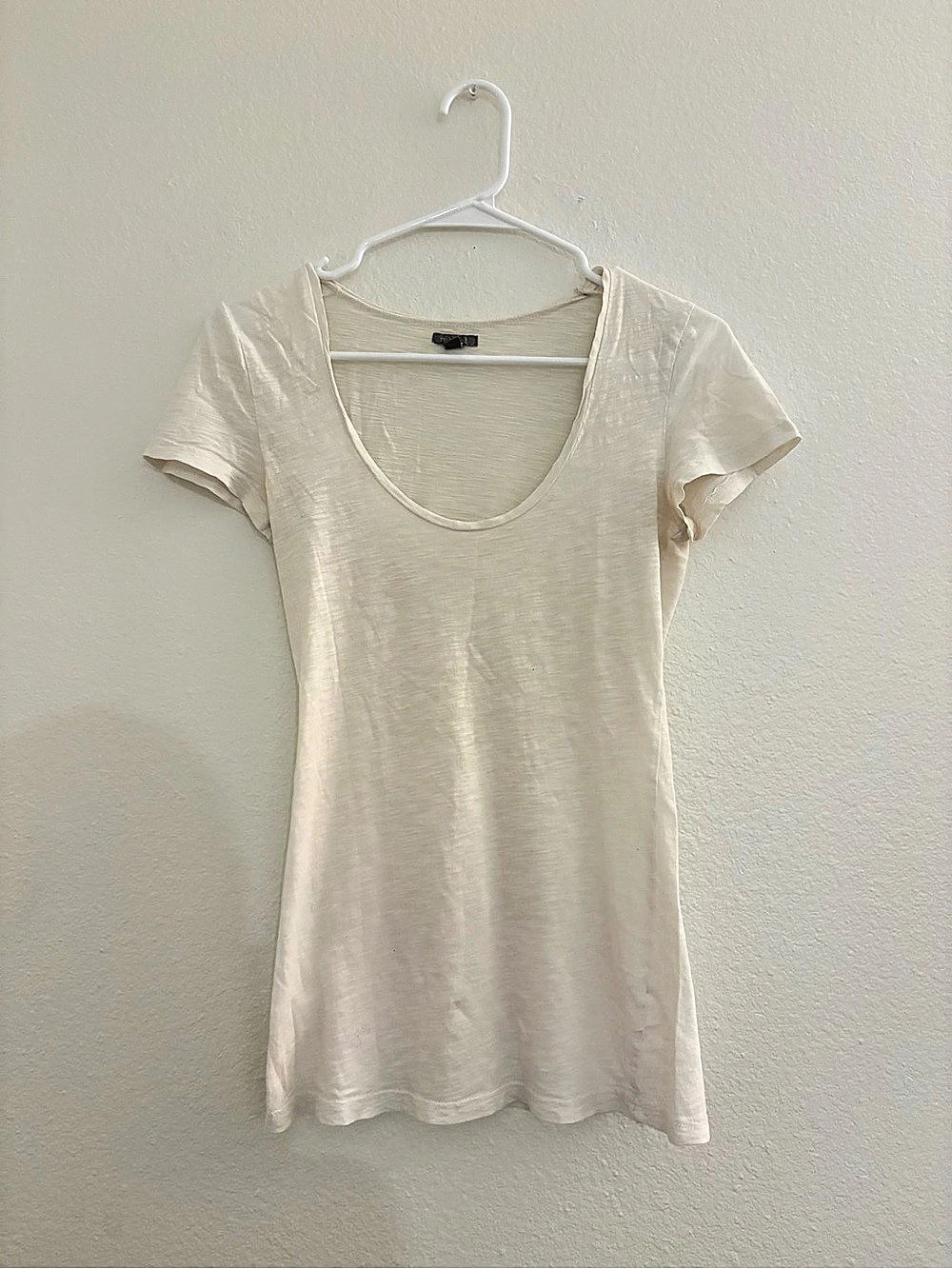 Rubbish Short Sleeve Scoop Neck Cotton Tee